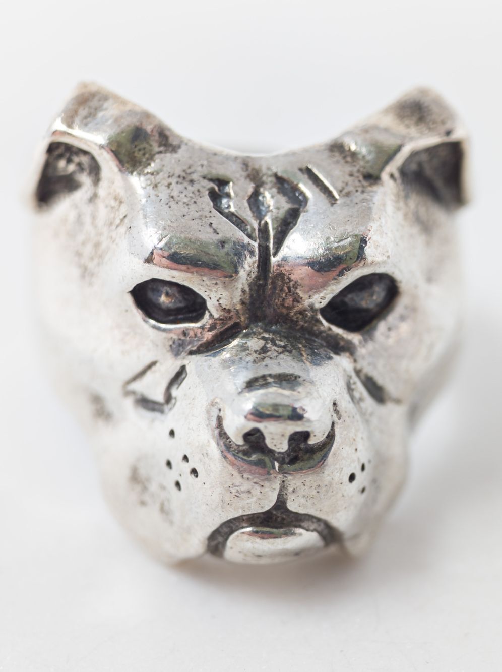 The Great Frog Silver Handmade Bulldog Ring, Size 10, 21.6g Statement Piece